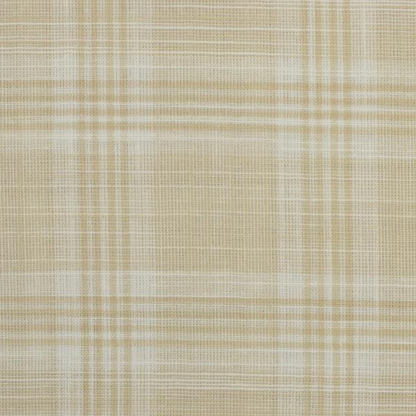 Baumwolle Tina Karo Muster Leinenoptik Beige von Swafing
